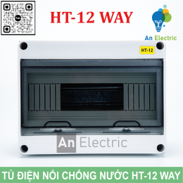 Tủ điện phân phối chống nước HT-12 WAY chuẩn IP65