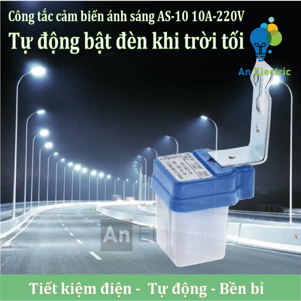 Công tắc cảm ứng ánh sáng tự động bật tắt đèn AC220V/10A AS-10