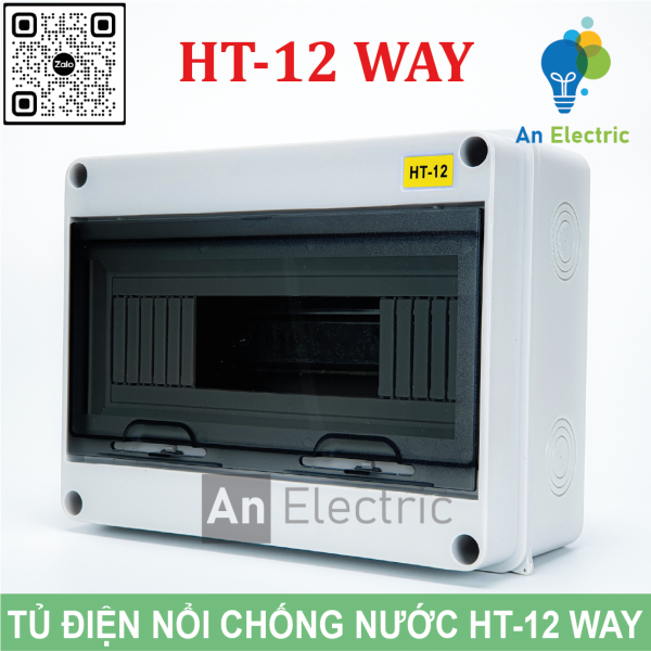 Tủ điện phân phối chống nước HT-12 WAY chuẩn IP65