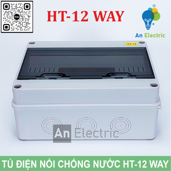 Tủ điện phân phối chống nước HT-12 WAY chuẩn IP65