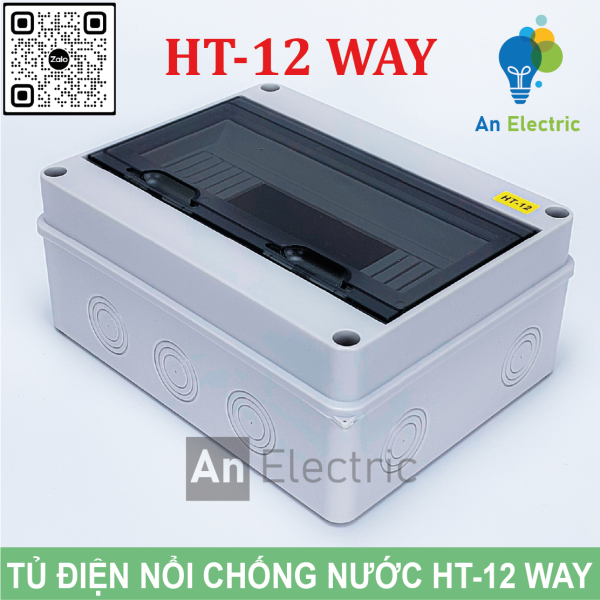 Tủ điện phân phối chống nước HT-12 WAY chuẩn IP65