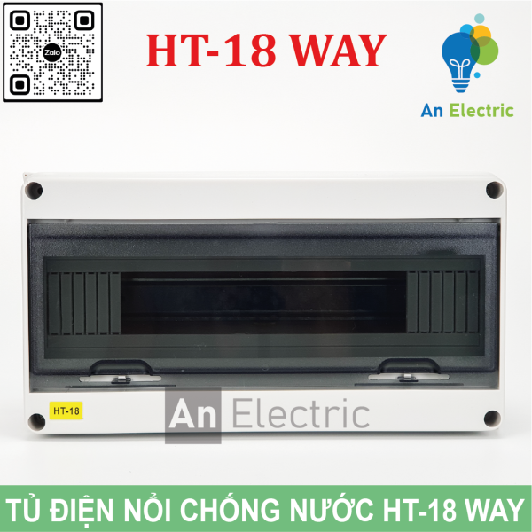 Tủ điện phân phối chống nước HT-18 WAY chuẩn IP65