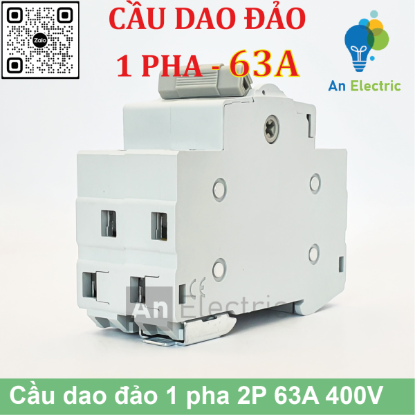 Cầu dao đảo 1 pha 2P 63A 400V LW219G