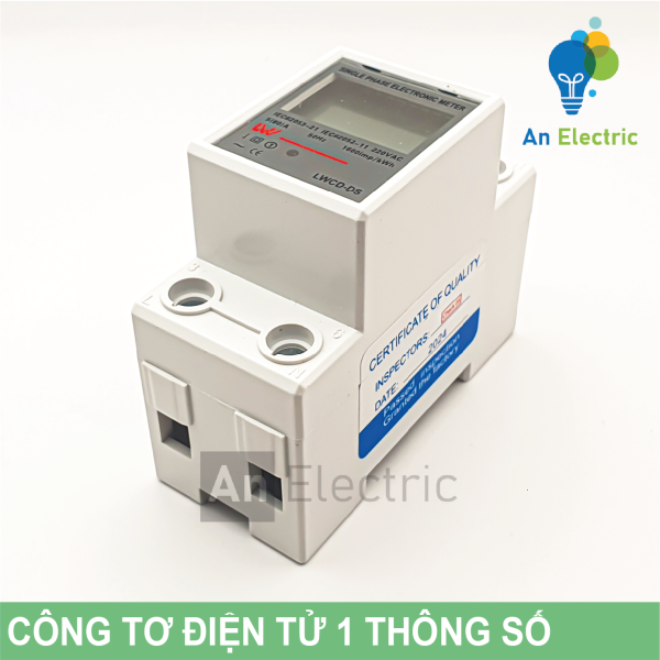 Công tơ điện tử 1 thông số 80A/AC230V LWCD-DS cho hệ thống điện 1 pha